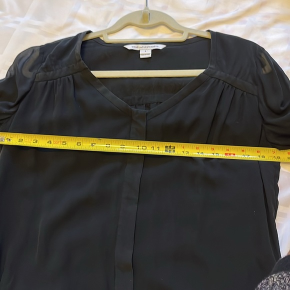 DVF SILK CHIFFON BLOUSE - Picture 7 of 8